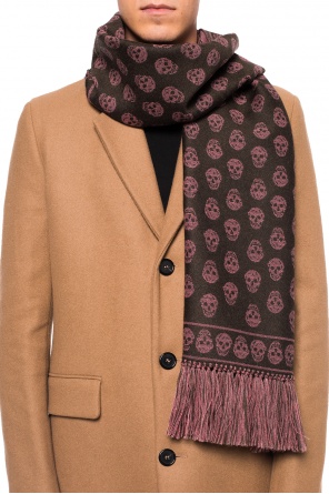 Reversible scarf with skull motif, zdjęcie 2 Reversible scarf with skull motif od Alexander McQueen